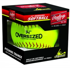 Null Rawlings Oversized 14″ Pitchers Training Ball -Cheap Baseball bat Store 14inchA 1