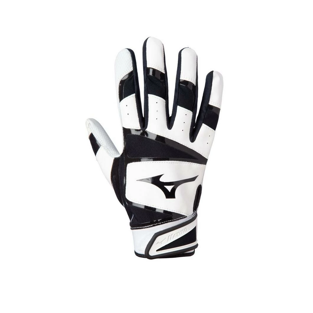Mizuno Adult B-303 Batting Gloves – Black 3 Mizuno Adult B-303 Batting Gloves – Black