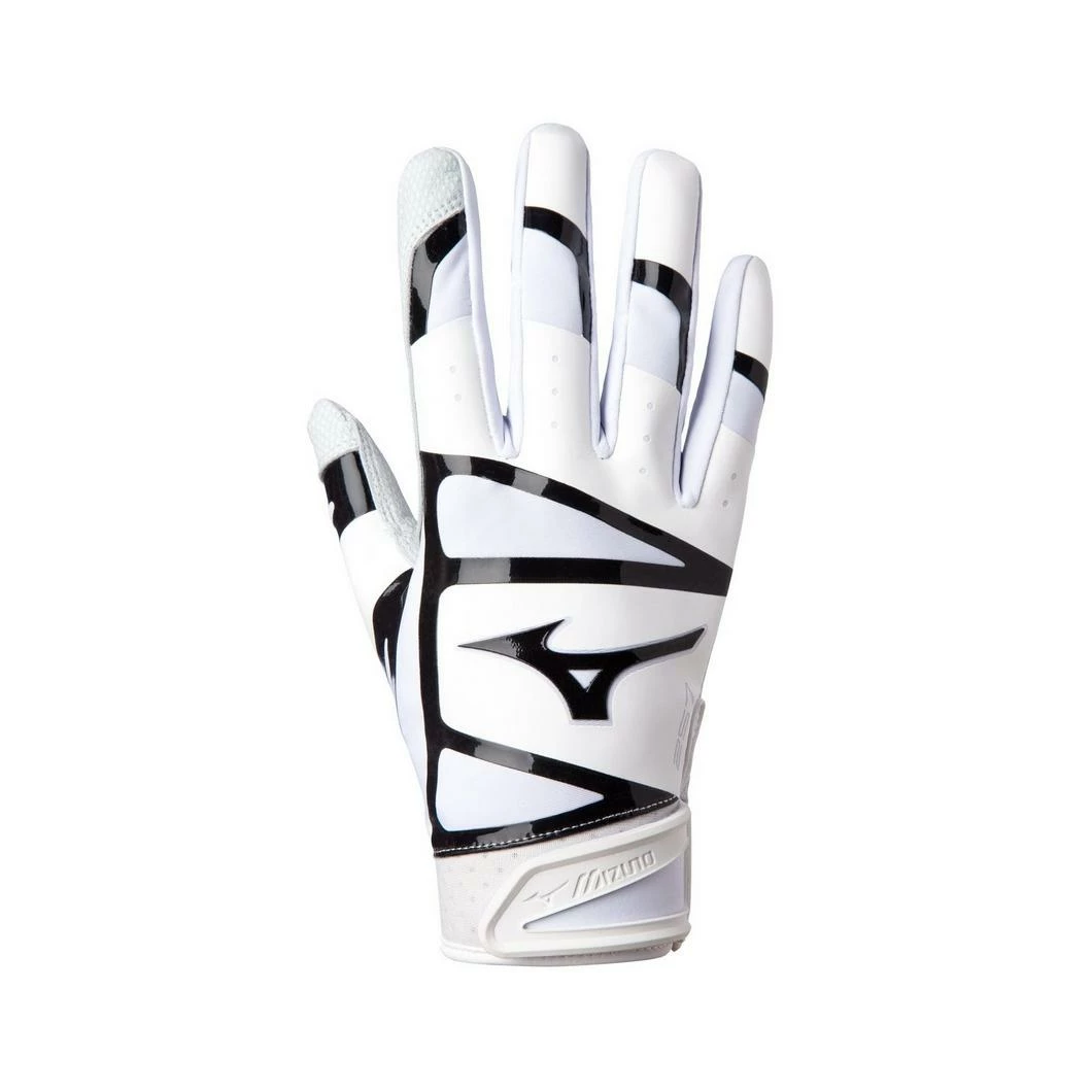 Mizuno Women’s F-257 Batting Gloves – White/Black 3 Mizuno Women’s F-257 Batting Gloves – White/Black