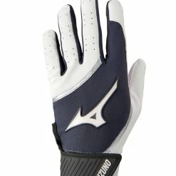 Mizuno Adult MVP Batting Gloves β White/Grey