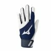 Mizuno Youth MVP Batting Gloves – White/Navy -Cheap Baseball bat Store 330425 0051