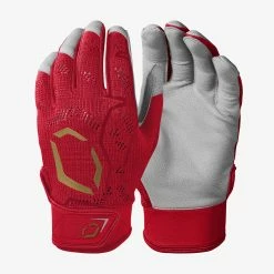 EvoShield Adult Pro-SRZ Batting Gloves – Scarlet