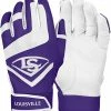 Louisville Slugger Youth Genuine Batting Gloves – Purple 2 Louisville Slugger Youth Genuine Batting Gloves – Purple -Cheap Baseball bat Store LS Batting Gloves Purple 3
