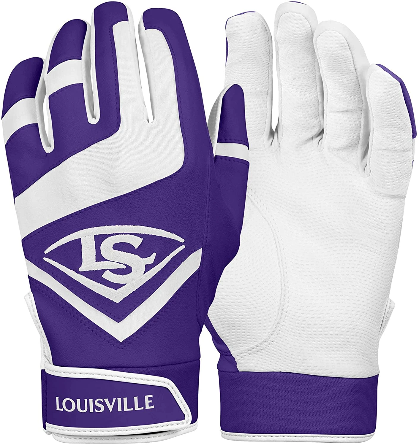 Louisville Slugger Youth Genuine Batting Gloves – Purple 3 Louisville Slugger Youth Genuine Batting Gloves – Purple