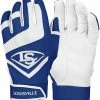Louisville Slugger Adult Genuine Batting Gloves – Royal -Cheap Baseball bat Store LS Batting Gloves Royal 3 1