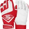 Louisville Slugger Adult Genuine Batting Gloves – Scarlet -Cheap Baseball bat Store LS Batting Gloves Scarlet 3 1