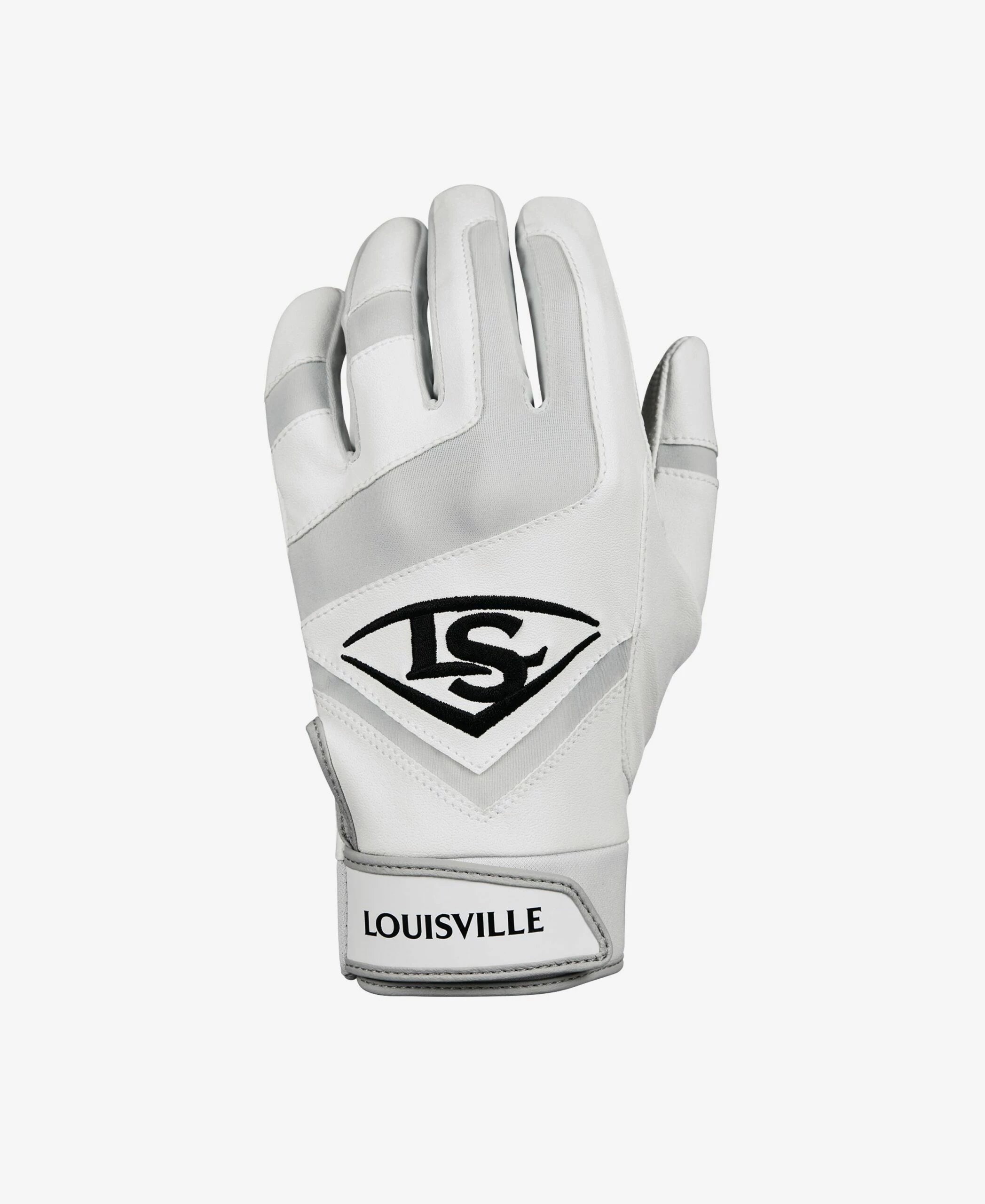Louisville Slugger Youth Genuine Batting Gloves – White 4 Louisville Slugger Youth Genuine Batting Gloves – White - Image 2
