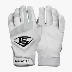 Louisville Slugger Youth Genuine Batting Gloves – White