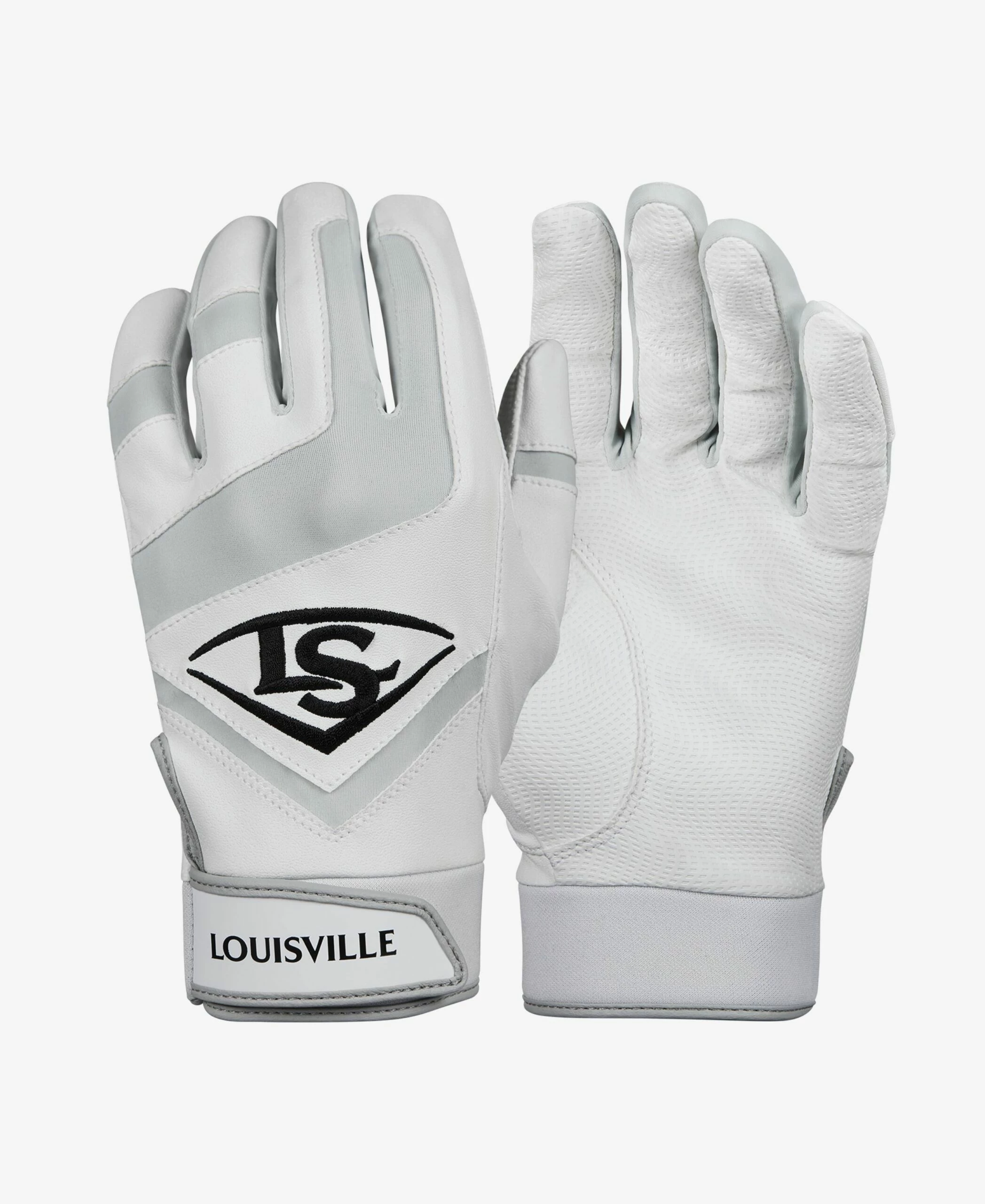 Louisville Slugger Youth Genuine Batting Gloves – White 3 Louisville Slugger Youth Genuine Batting Gloves – White
