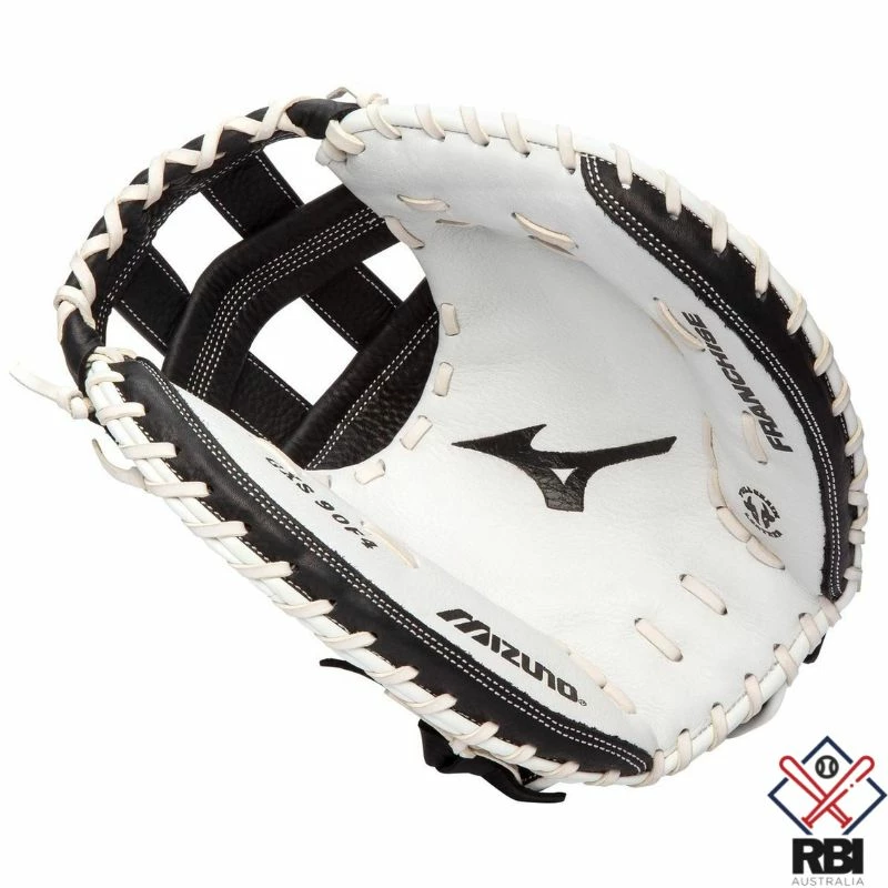 Mizuno Franchise Series 34″ Catcher’s Fastpitch Softball Glove Black/White 4 Mizuno Franchise Series 34″ Catcher’s Fastpitch Softball Glove Black/White - Image 2