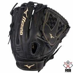 Mizuno MVP Prime 12.5″ Fastpitch Softball Glove – Black/Gold