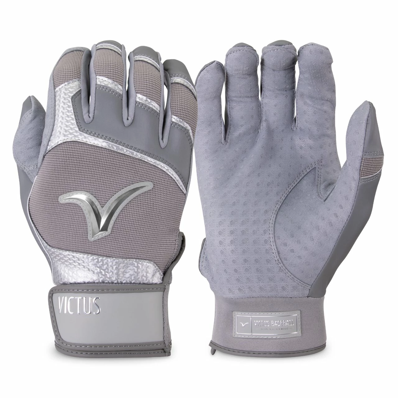 Victus Debut 2.0 Batting Gloves – Adult Wolf Gray 3 Victus Debut 2.0 Batting Gloves – Adult Wolf Gray