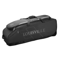 Louisville Slugger 2019 Omaha Rig Wheeled Bag [Colour: Black]