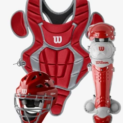 Null Wilson C200 YOUTH CATCHER’S GEAR KIT ; RED