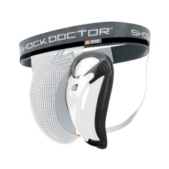 Shock Doctor Core Supporter With Bio-Flex Cup – White