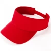 Null PLAIN Adjustable SUN VISOR : RED -Cheap Baseball bat Store red visor