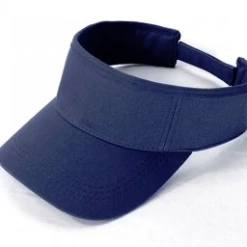 Null PLAIN Adjustable SUN VISOR : NAVY BLUE