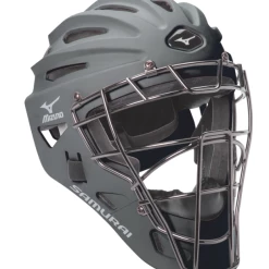 Null Mizuno Samurai Catchers Combo Helmet : GREY