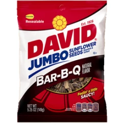 Null David Sunflower Seeds 5.25oz BAR-B-Q Flavour